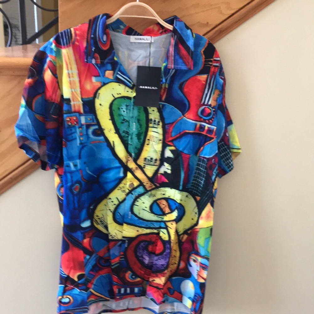 Hawalili Shirt Size Large Multi-Colored New With Tags